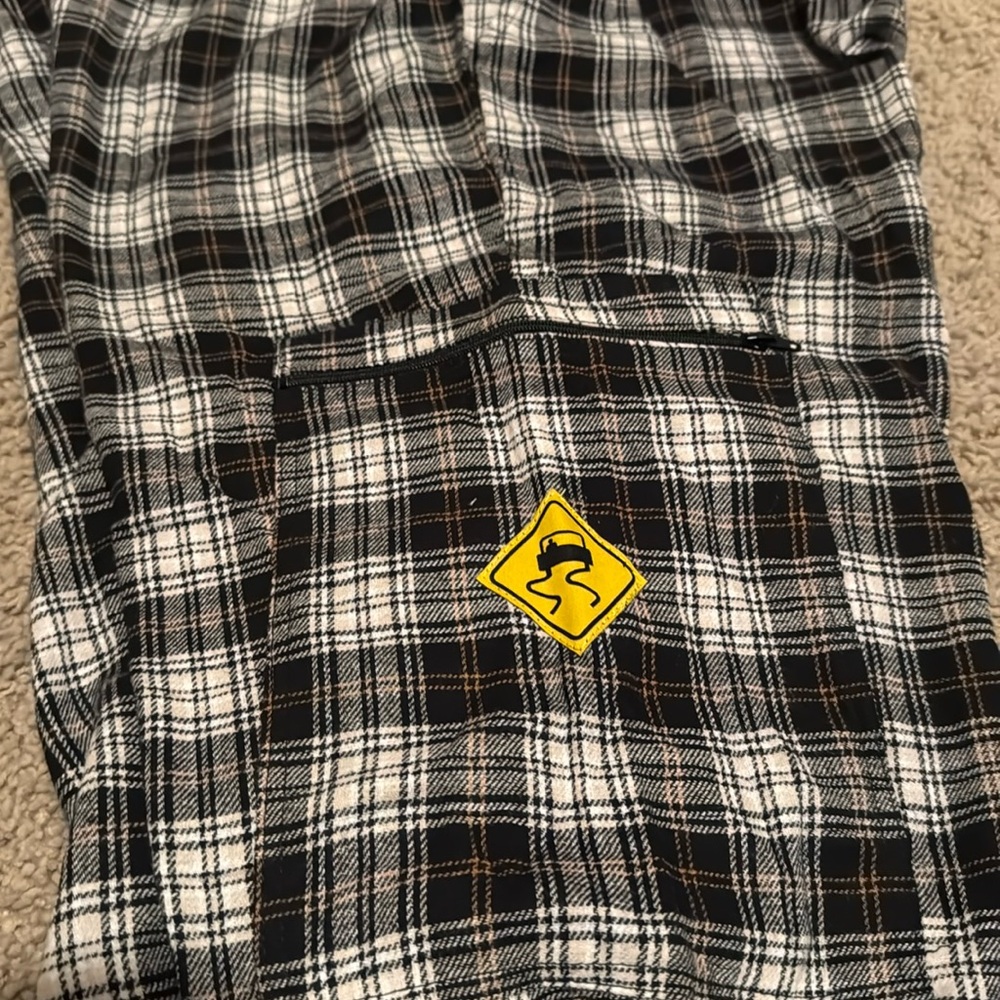 Brand new Skidz drawstring plaid pants XL NWT side pocket flannel